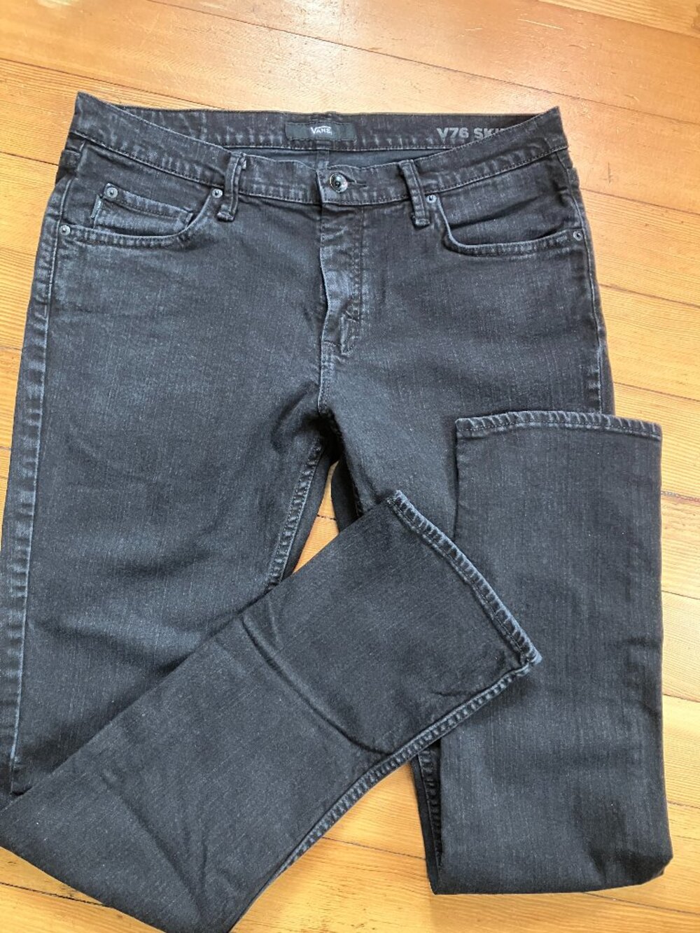 VANS Skinny Black Jeans V76 33x32